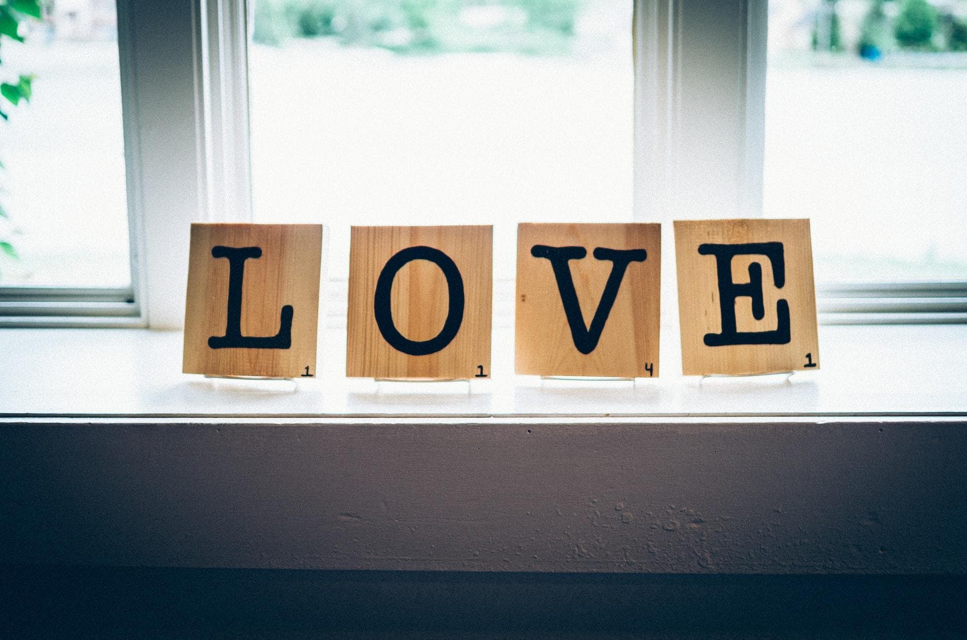 Four letters spelling love