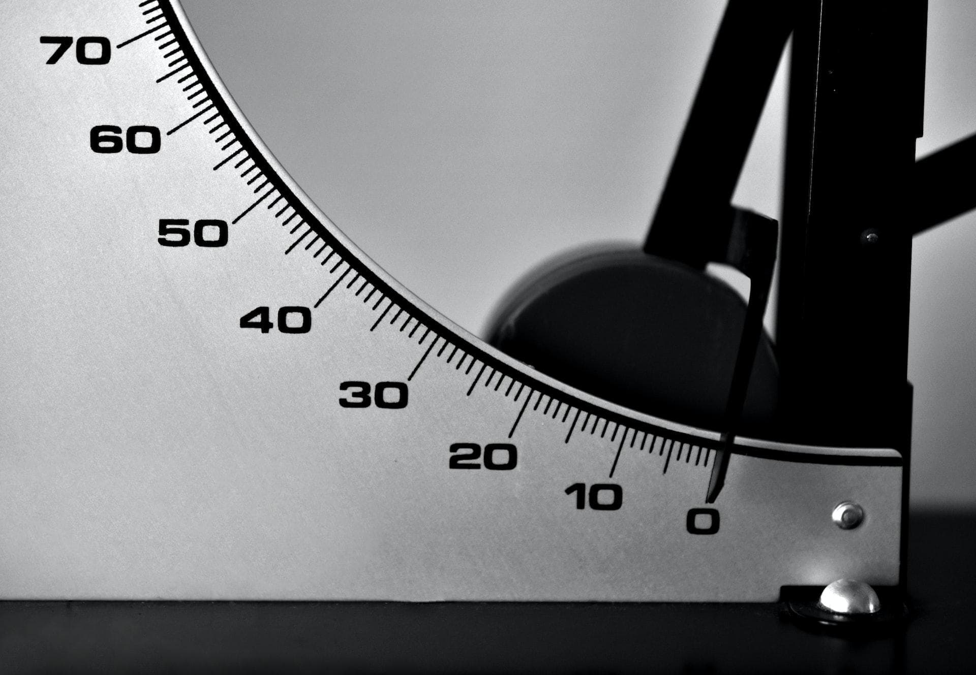 Measurement with different numbers on the dial