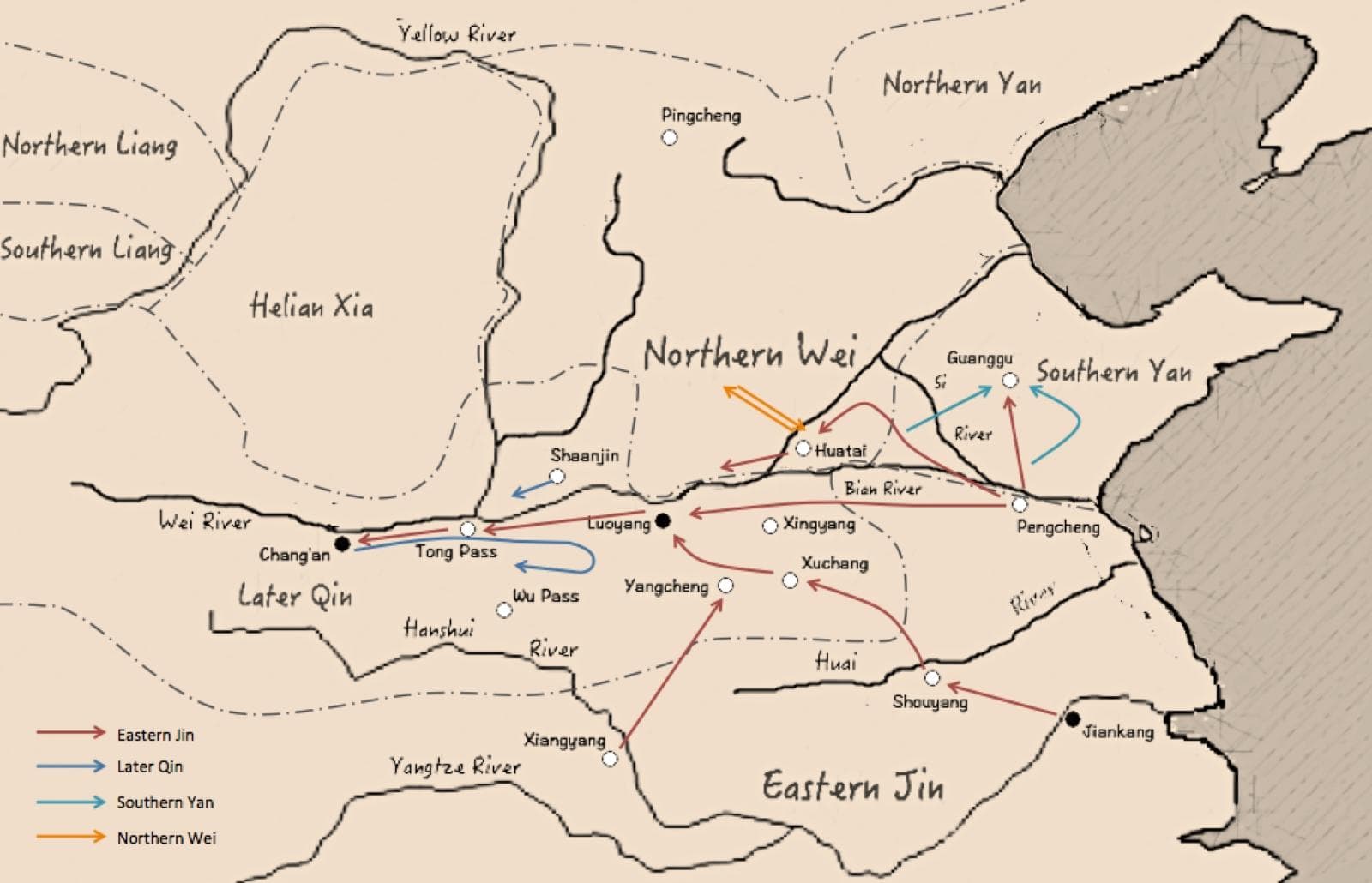 Liu Yu's Northern Expeditions.