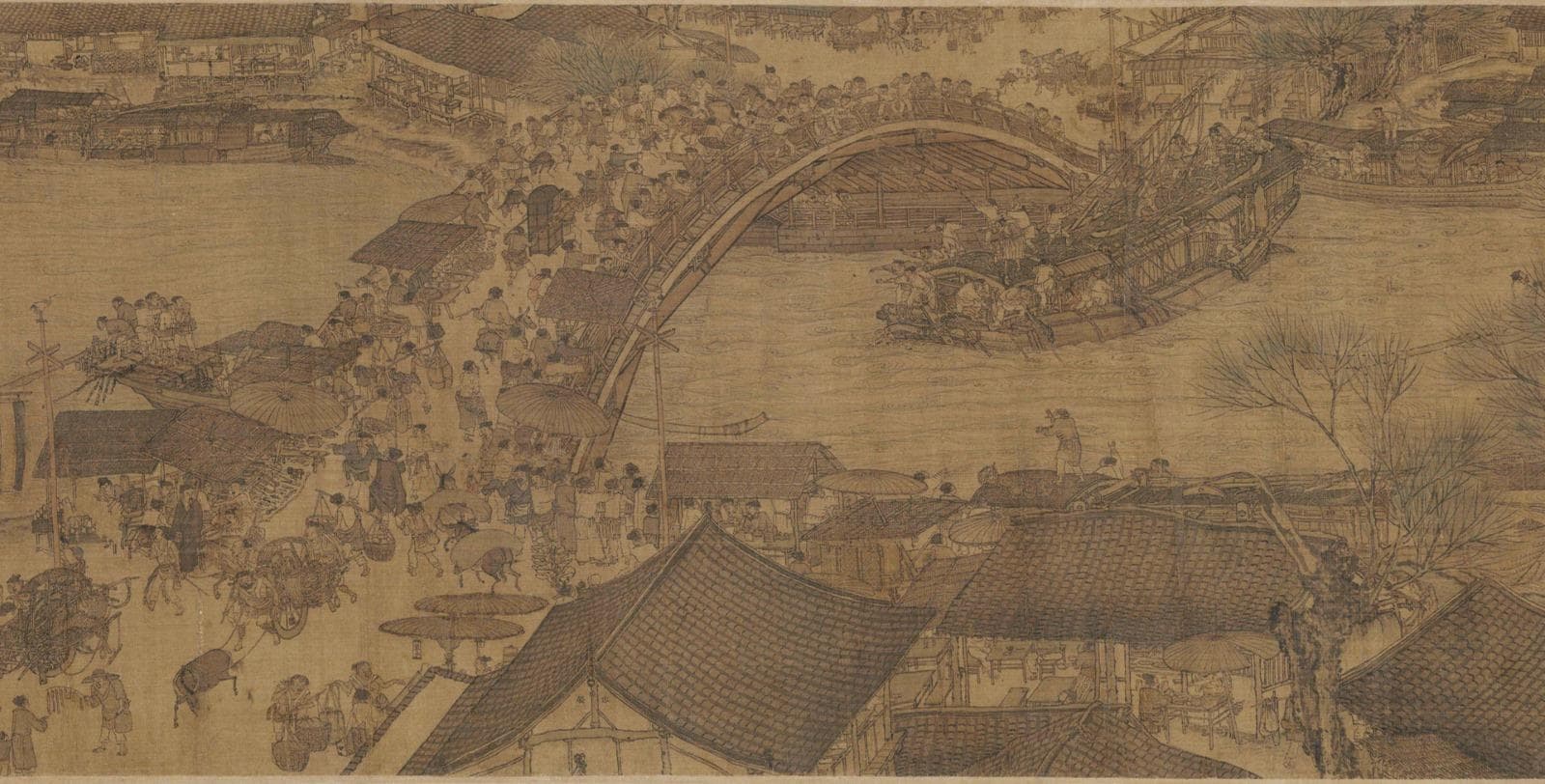 A section of Along the River During the Qingming Festival by Zhang Zeduan