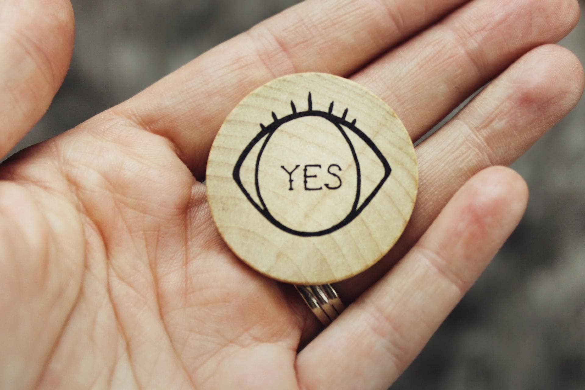 Yes on a wooden button